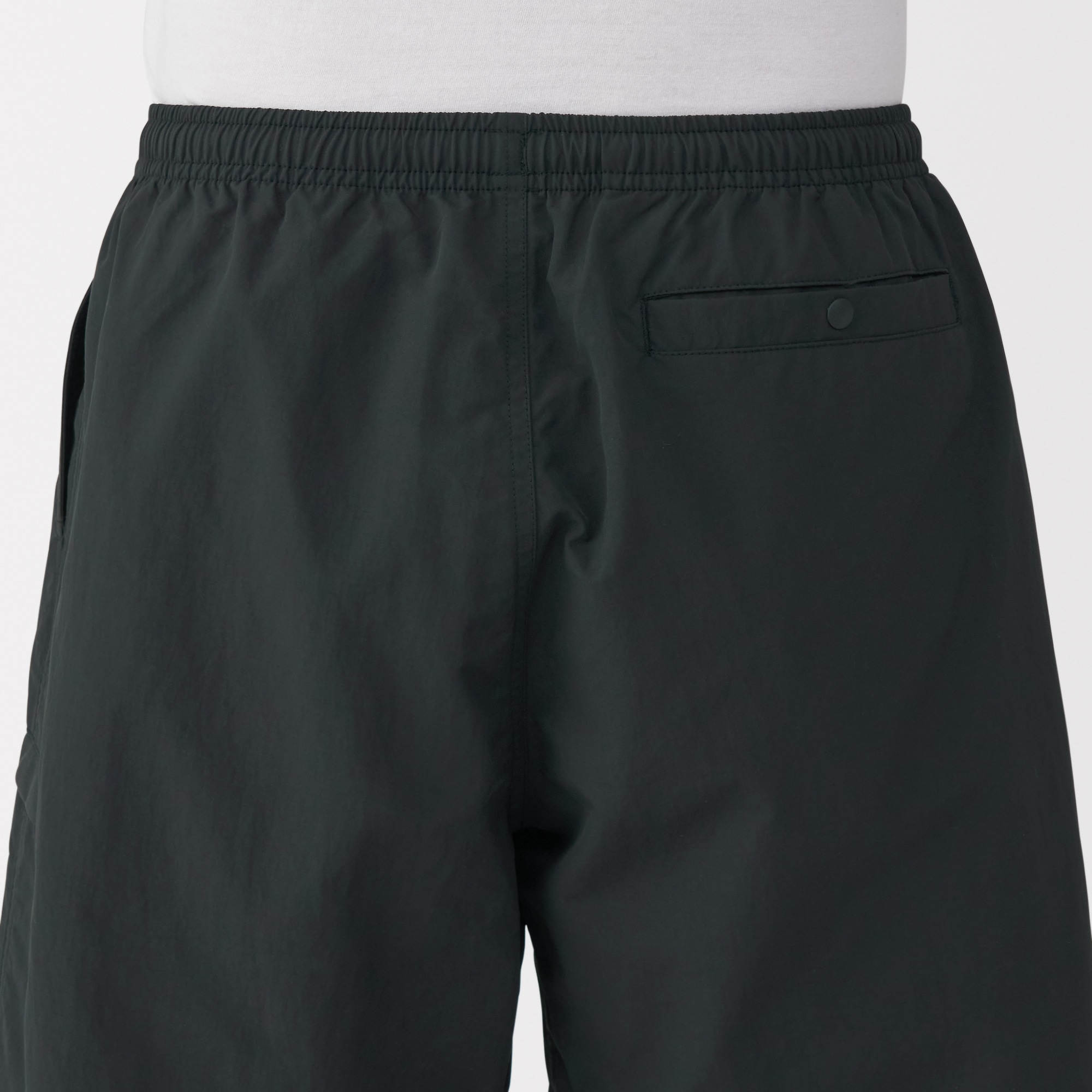 紳士　撥水ナイロンポケッタブルショートパンツ