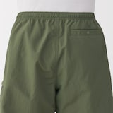 紳士　撥水ナイロンポケッタブルショートパンツ