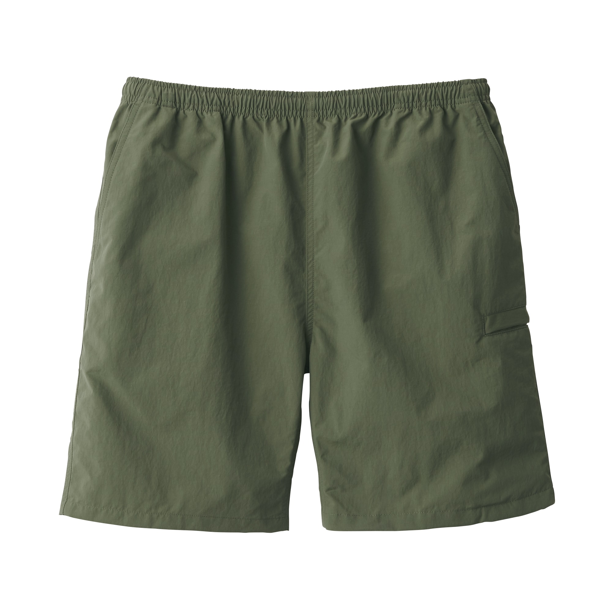 紳士　撥水ナイロンポケッタブルショートパンツ