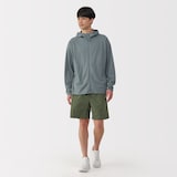 紳士　撥水ナイロンポケッタブルショートパンツ