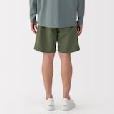 紳士　撥水ナイロンポケッタブルショートパンツ