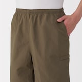 紳士　撥水ナイロンポケッタブルショートパンツ