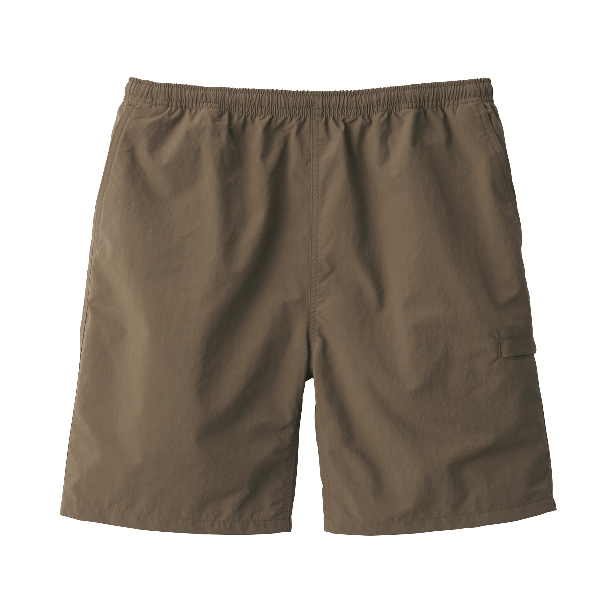 紳士　撥水ナイロンポケッタブルショートパンツ