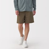 紳士　撥水ナイロンポケッタブルショートパンツ