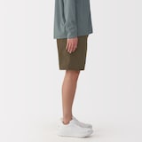 紳士　撥水ナイロンポケッタブルショートパンツ