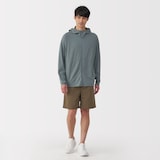 紳士　撥水ナイロンポケッタブルショートパンツ