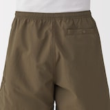 紳士　撥水ナイロンポケッタブルショートパンツ