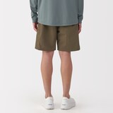 紳士　撥水ナイロンポケッタブルショートパンツ