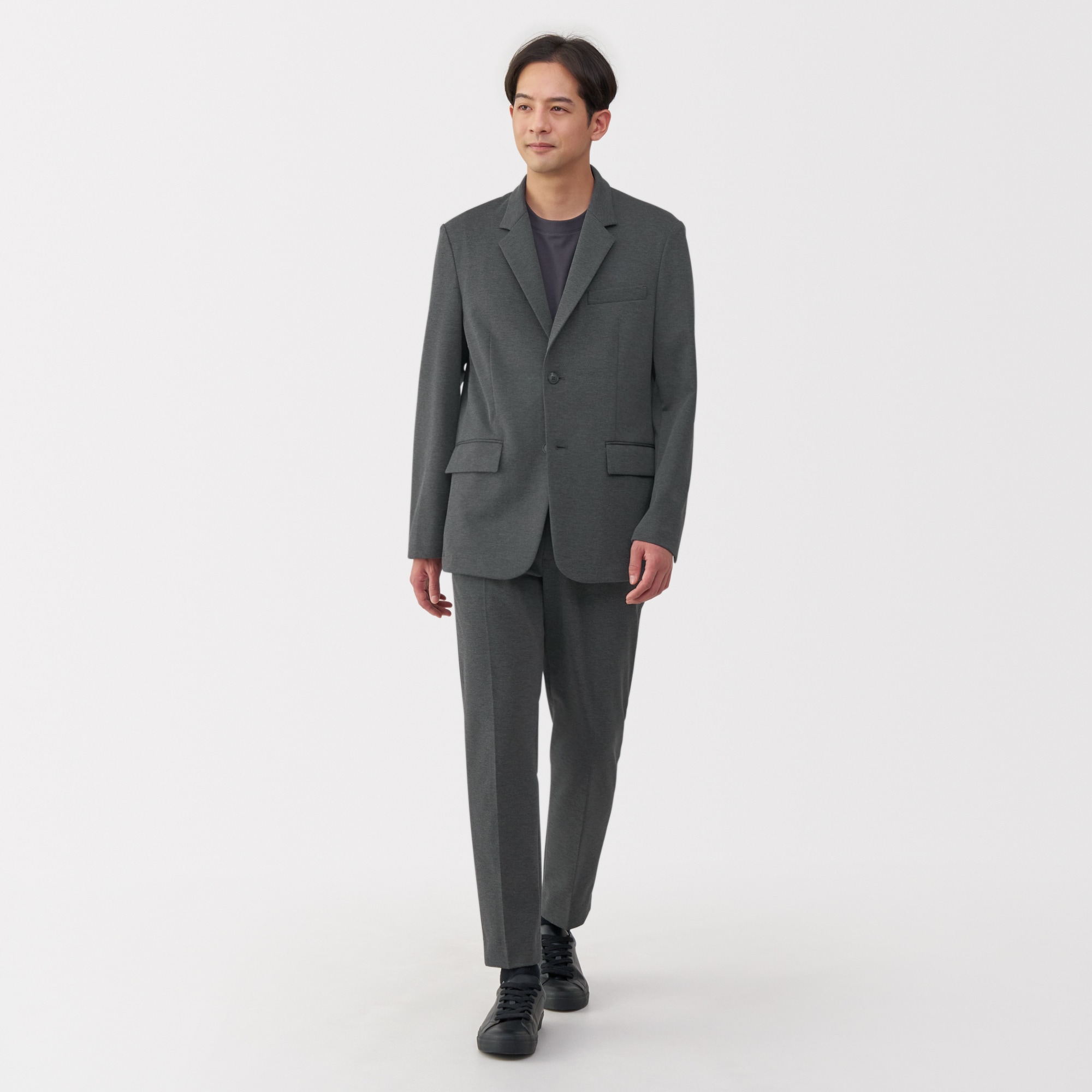 紳士 ストレッチジャージーノータックパンツ | 無印良品