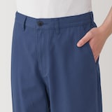 紳士　木の実から作ったカポック混ヘリンボーンワイドパンツ