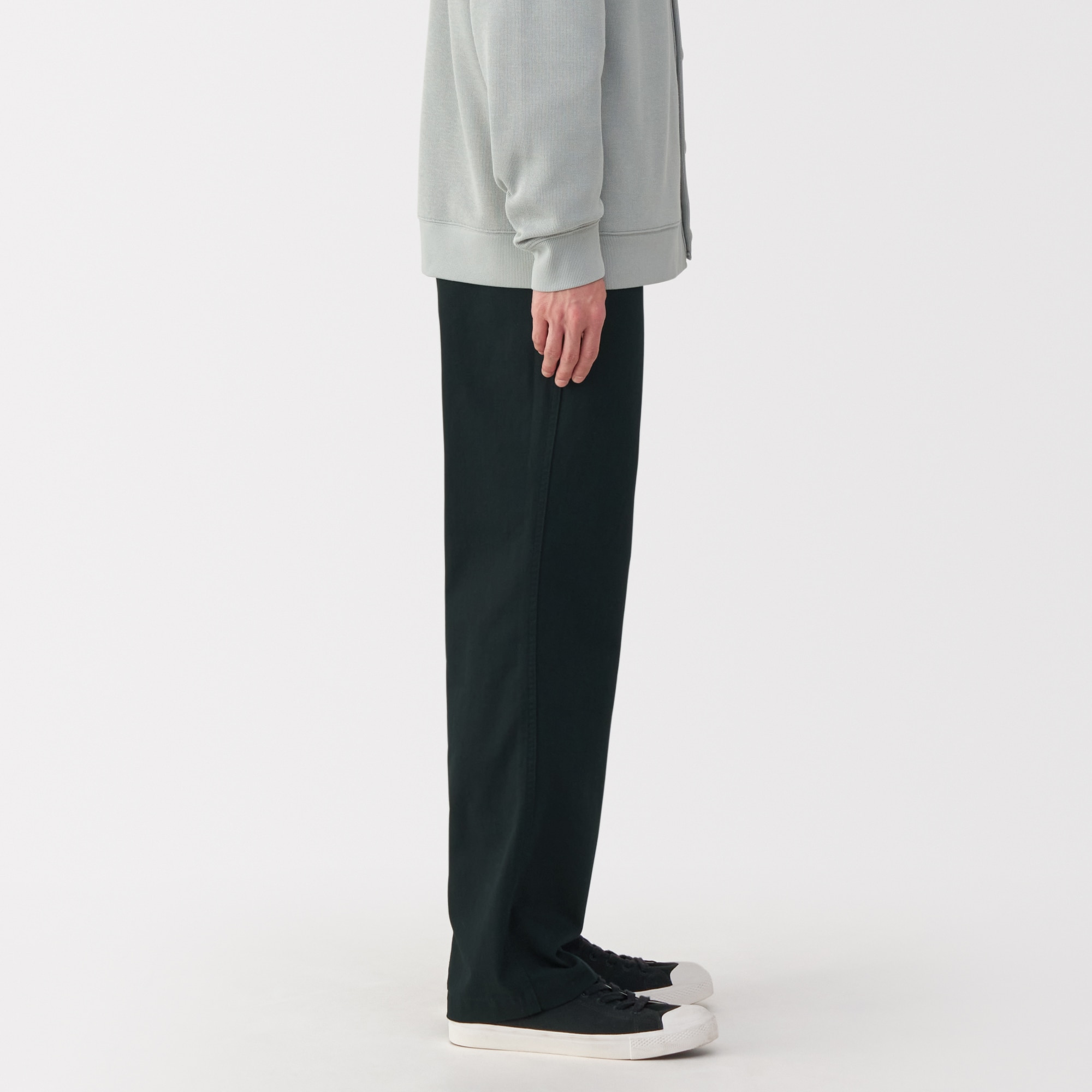 紳士　洗いざらしチノワイドパンツ