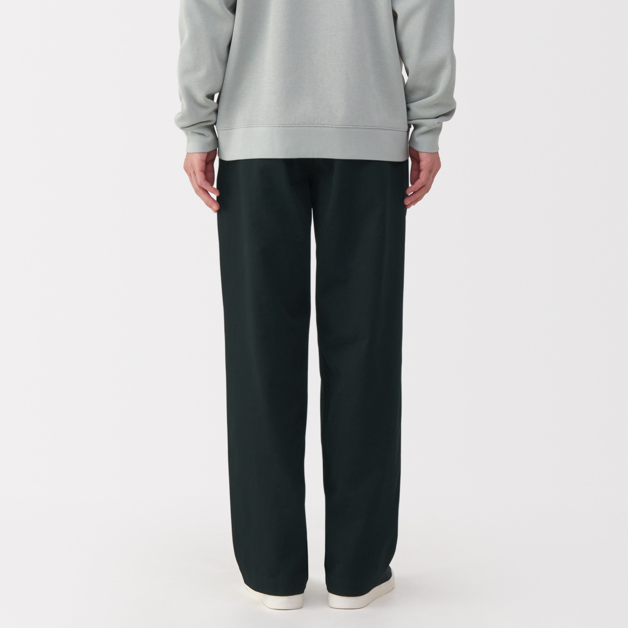 紳士　洗いざらしチノワイドパンツ