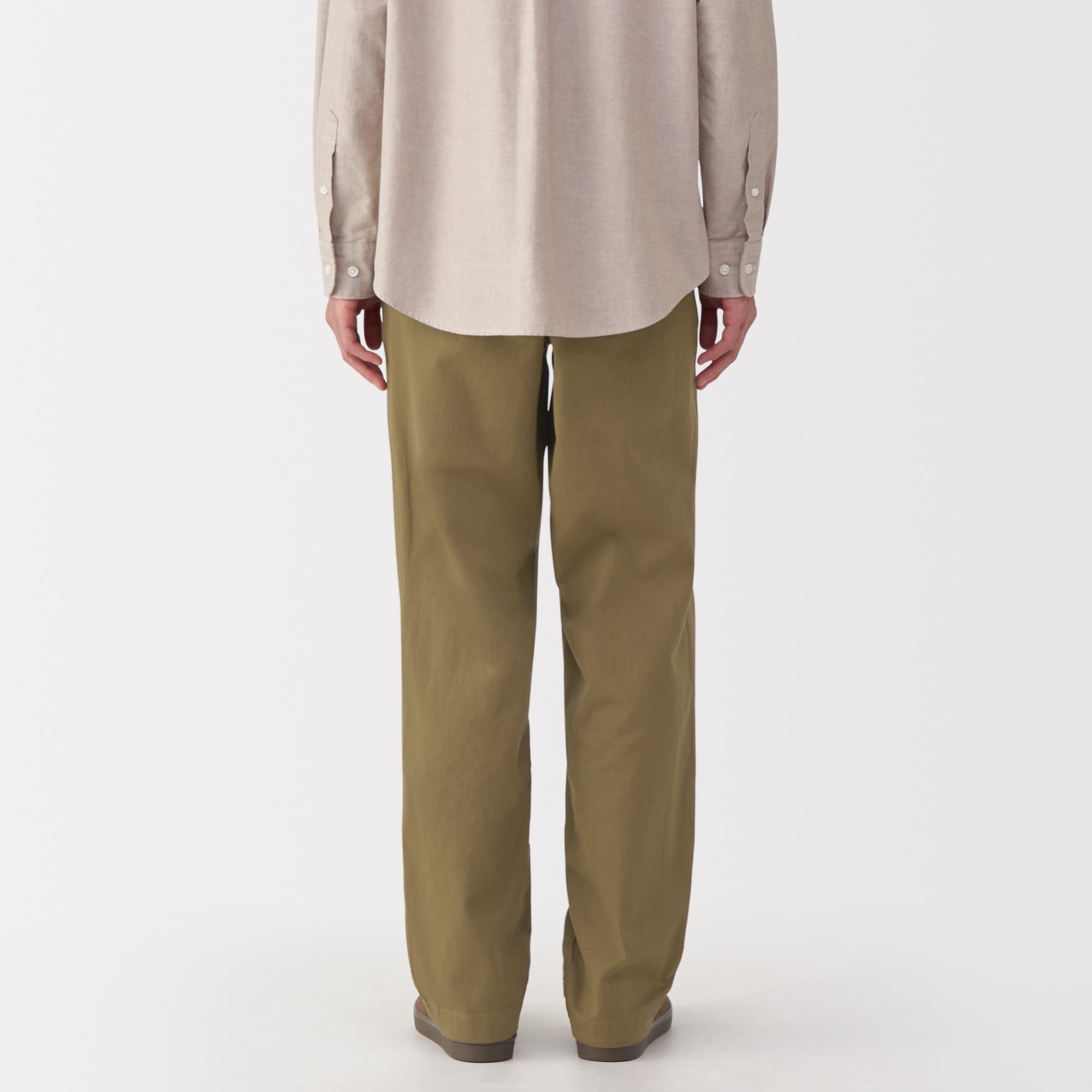 紳士　洗いざらしチノワイドパンツ