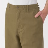 紳士　洗いざらしチノワイドパンツ