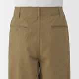 紳士　洗いざらしチノワイドパンツ