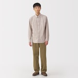 紳士　洗いざらしチノワイドパンツ