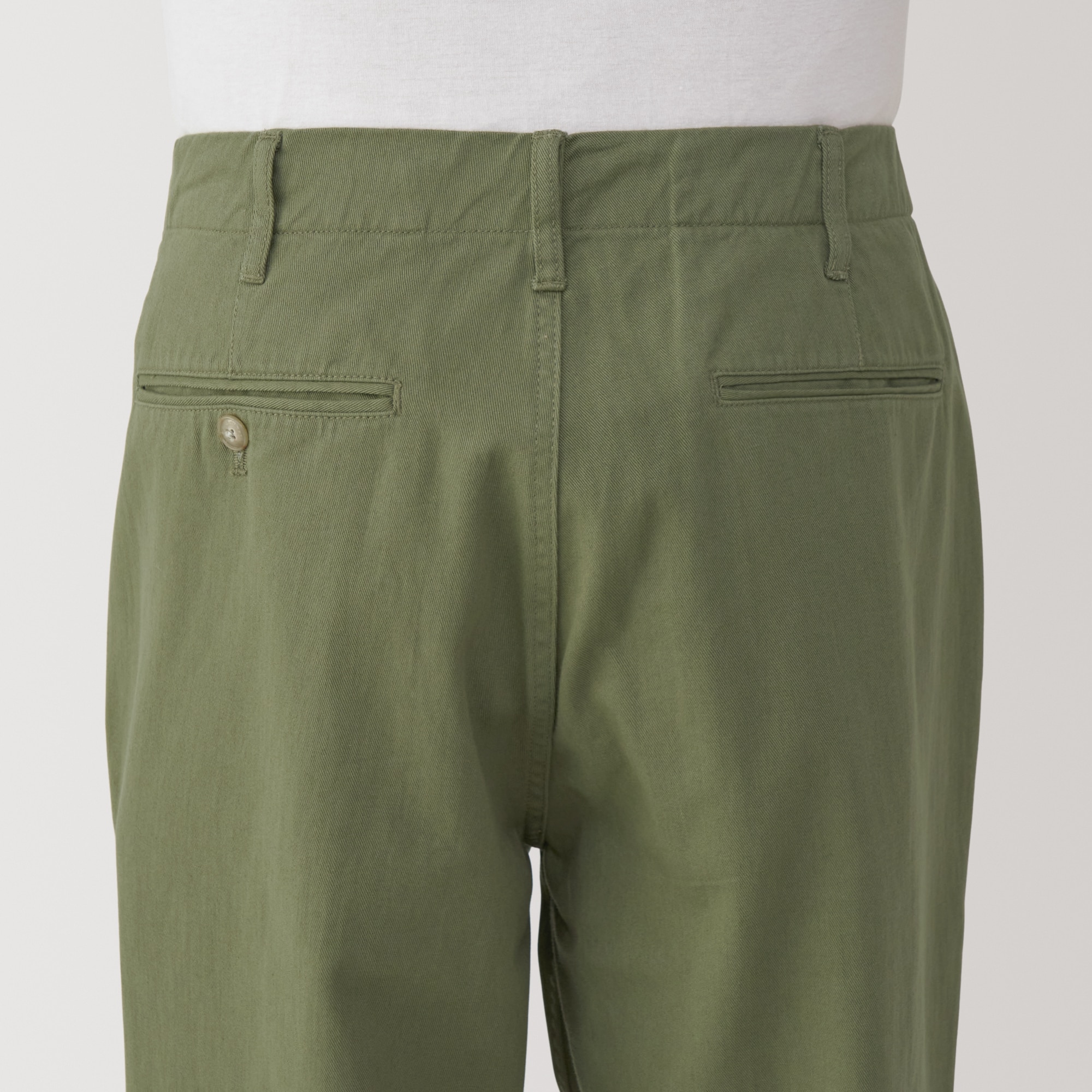 紳士　洗いざらしチノワイドパンツ