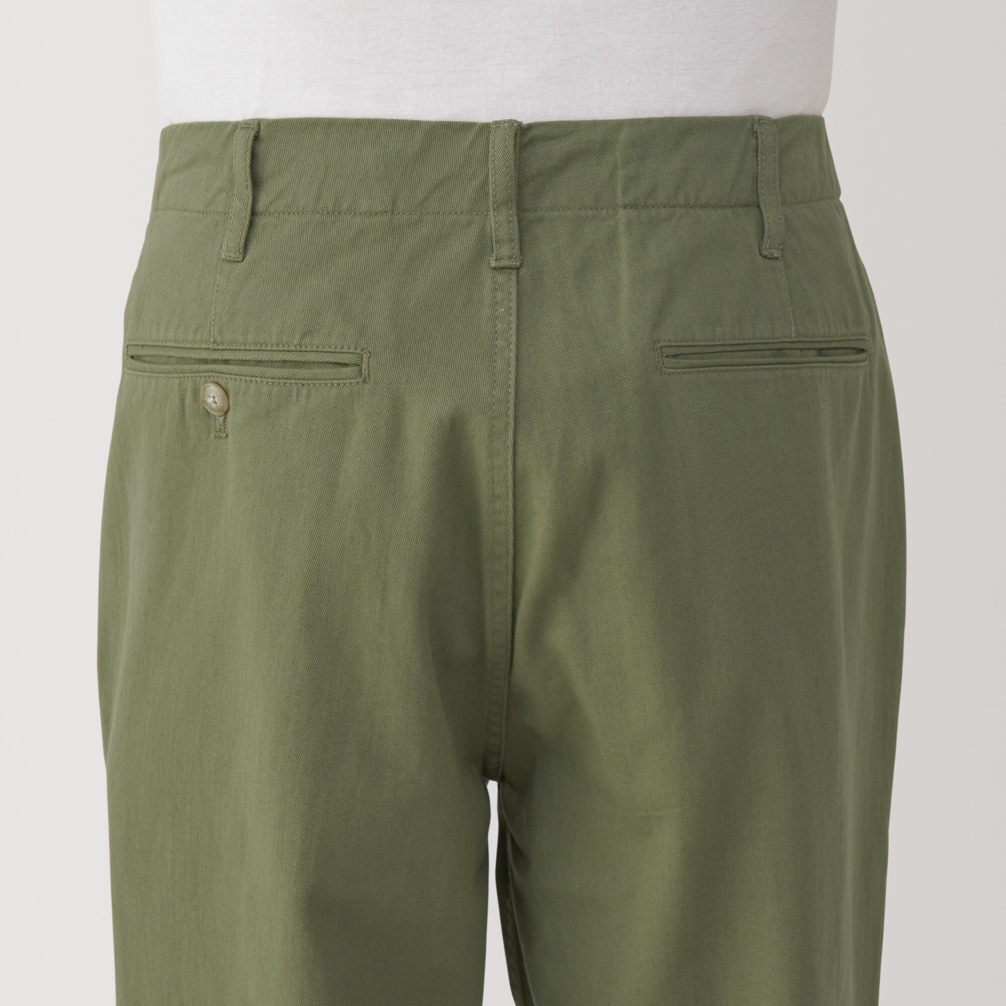 紳士　洗いざらしチノワイドパンツ