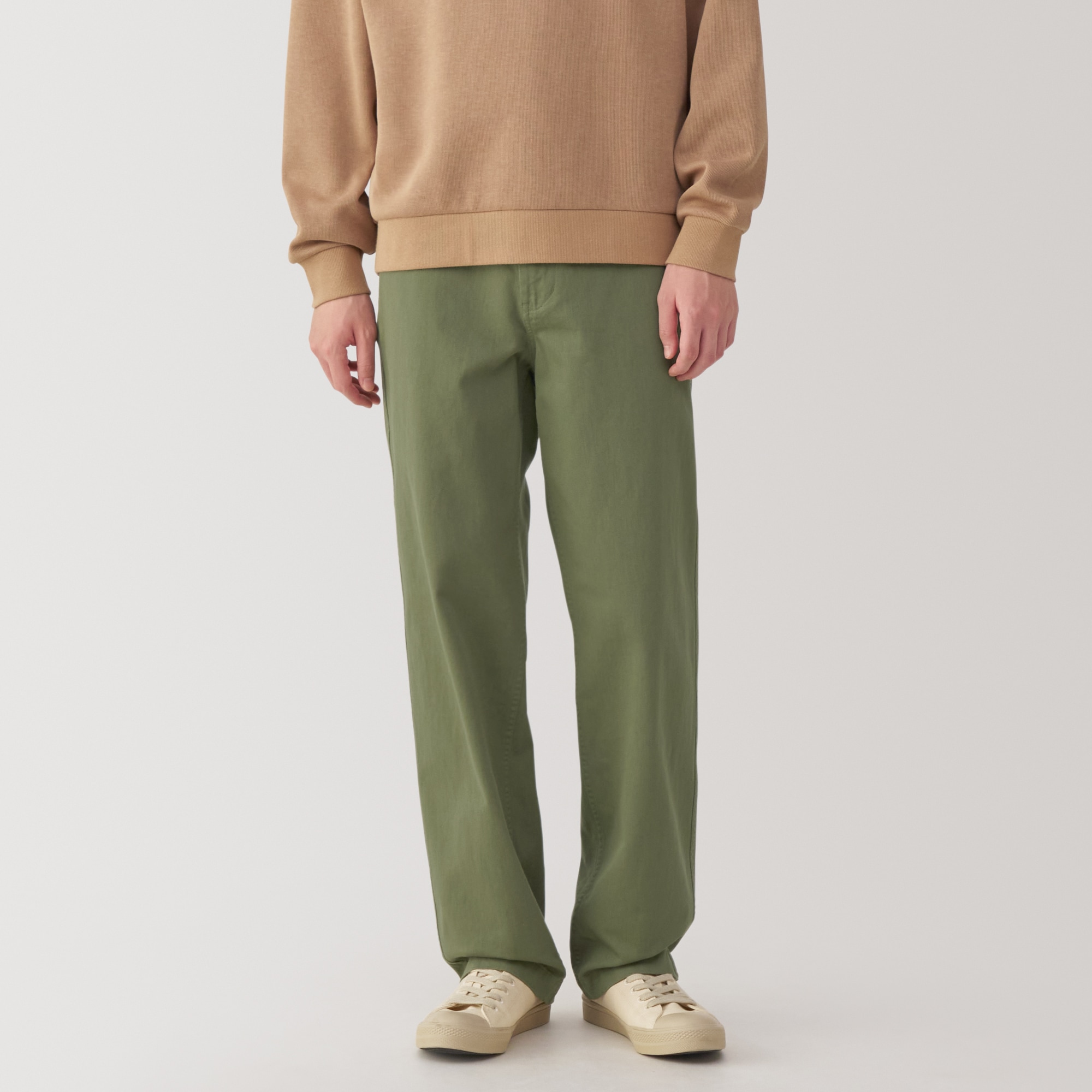 無印良品MUJI Labo◆【完売】リネン太番手ワイドパンツ ネイビー W73 紳士 洗いざらしチノワイドパンツ | 無印良品