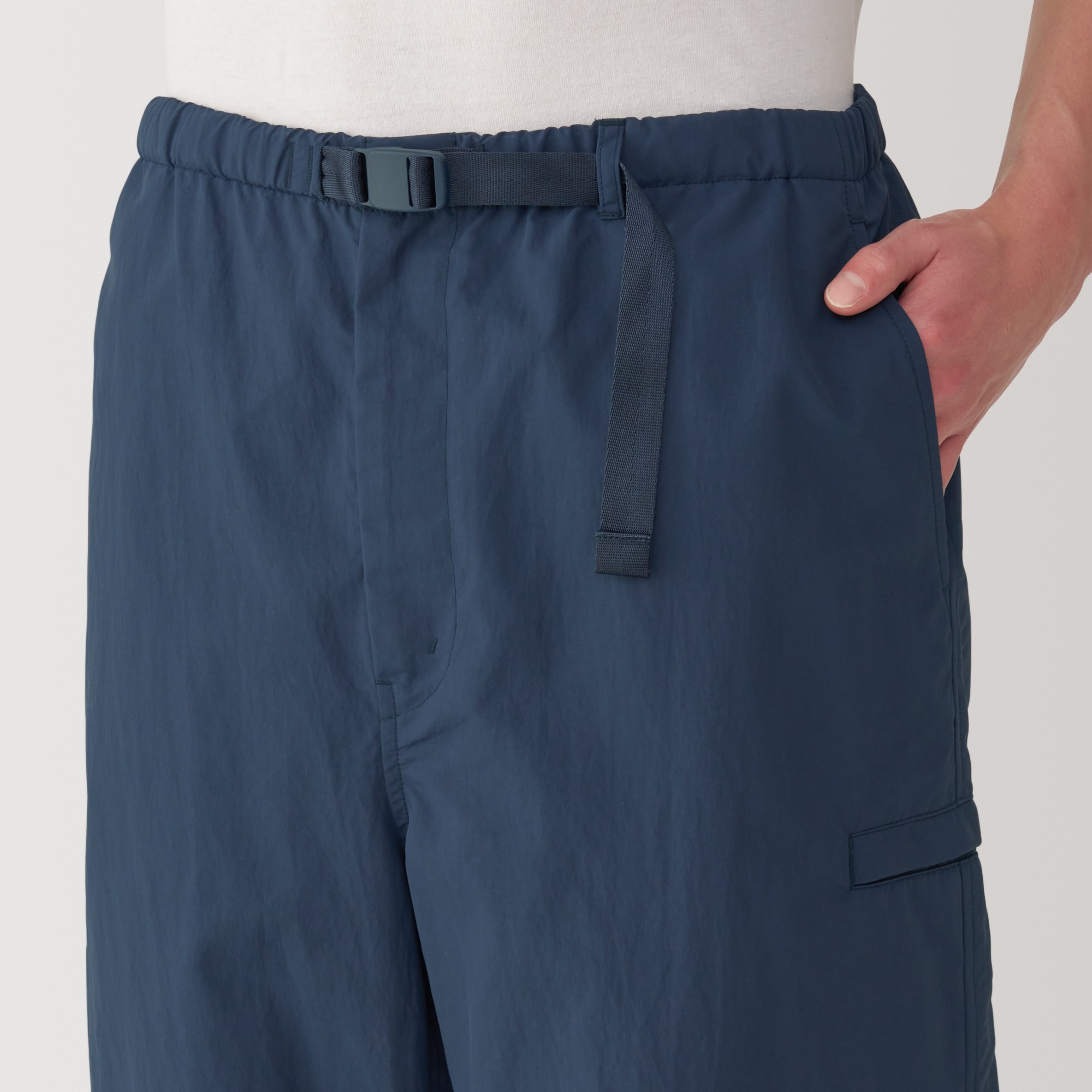 紳士 撥水ナイロンポケッタブルウィンドパンツ | 無印良品