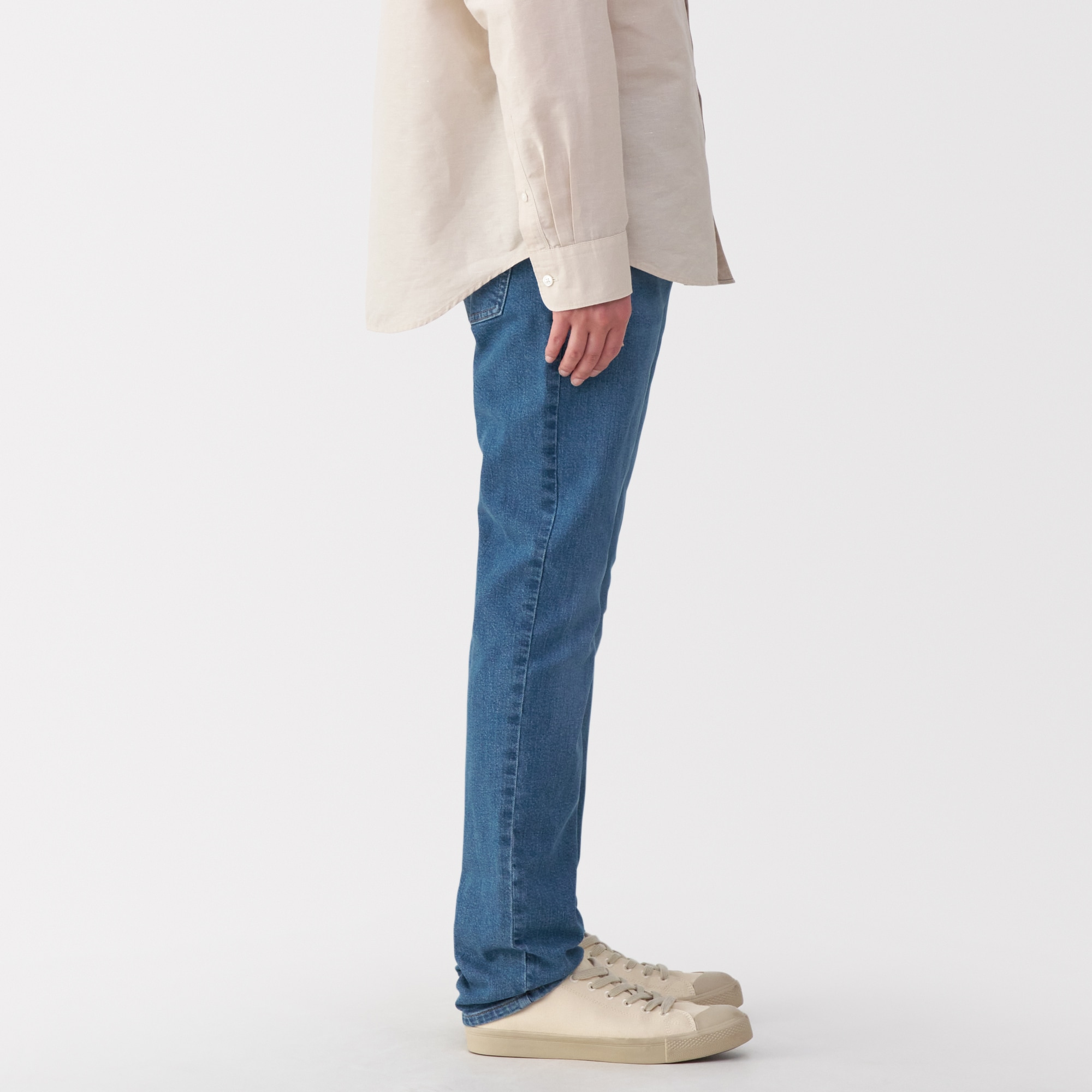 紳士 ストレッチデニムスリムパンツ インディゴ | 無印良品