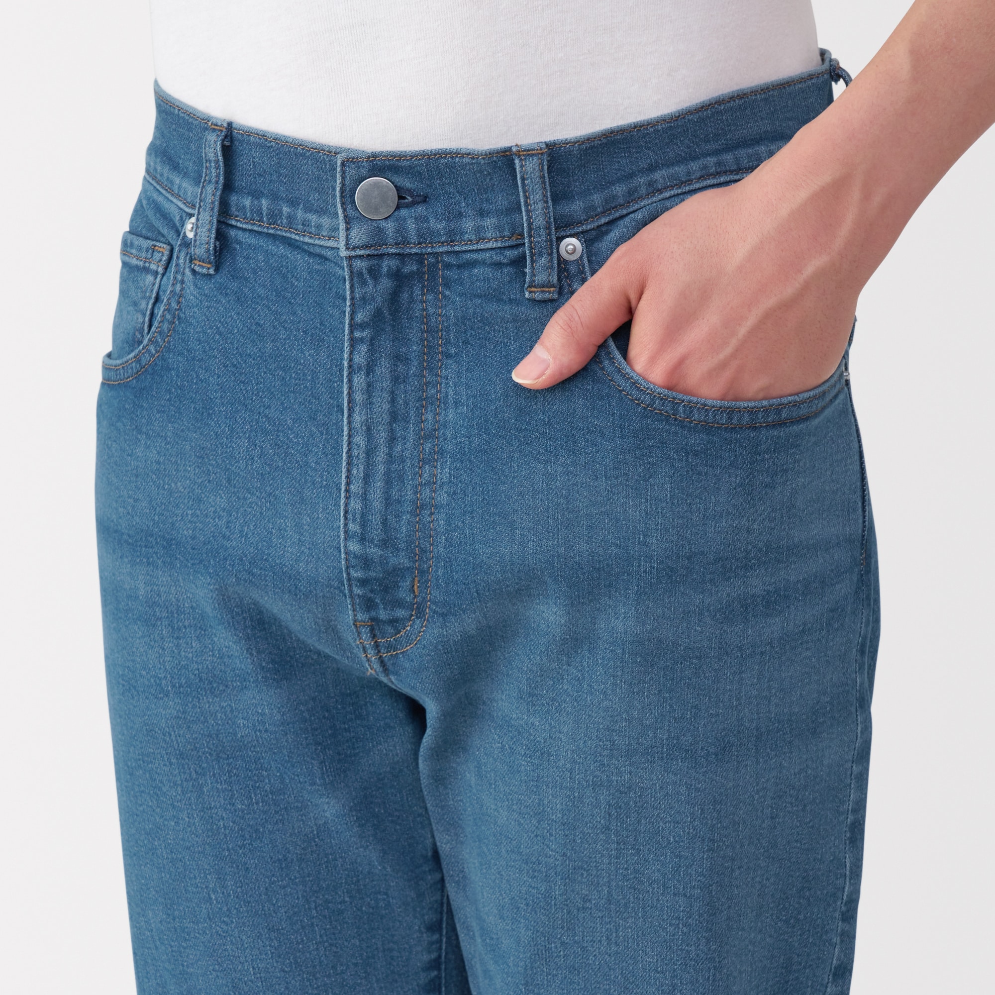 紳士　ストレッチデニムスリムパンツ　インディゴ