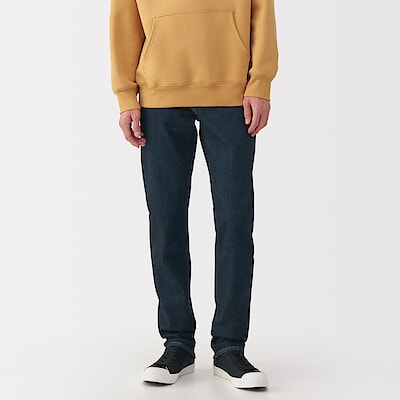 無印良品スリムパンツ W35×L32 　　　【色込3本セット】ジーンズ 紳士 ストレッチストレートパンツ | 無印良品
