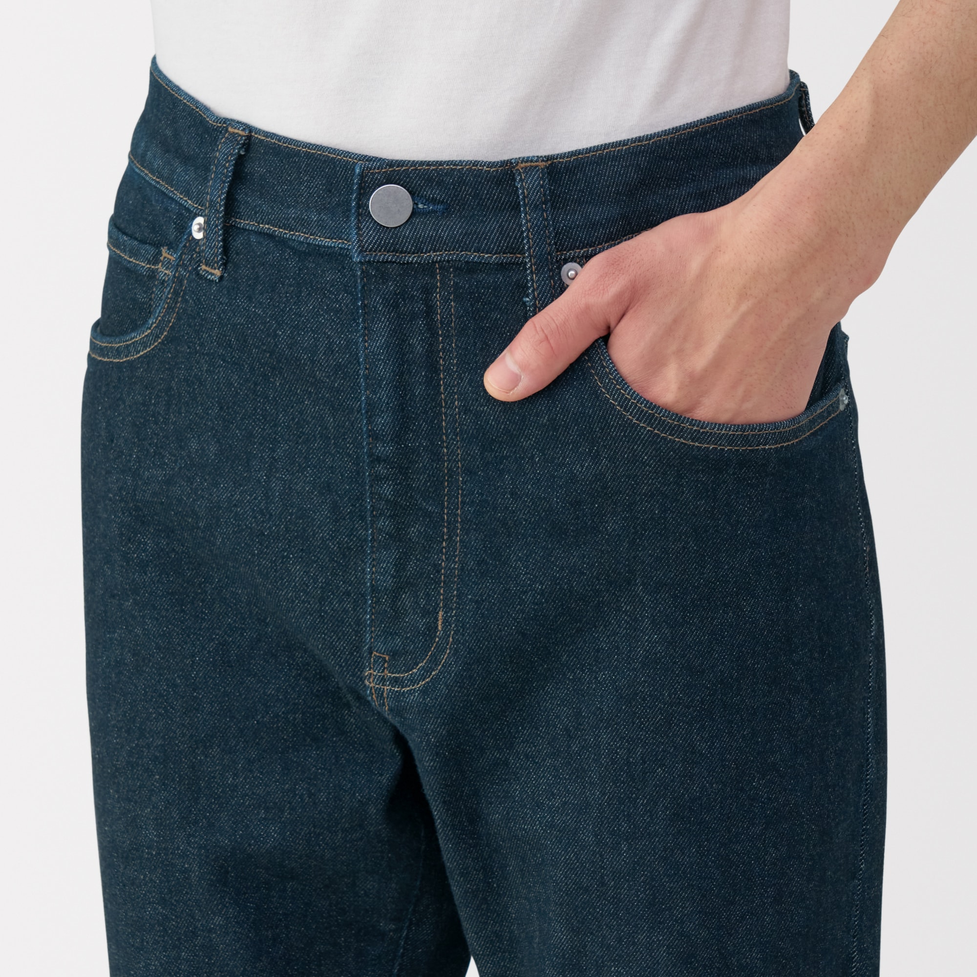 紳士　ストレッチデニムスリムパンツ　インディゴ