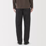 紳士　洗いざらしデニムイージーパンツ　黒