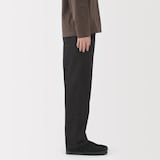 紳士　洗いざらしデニムイージーパンツ　黒