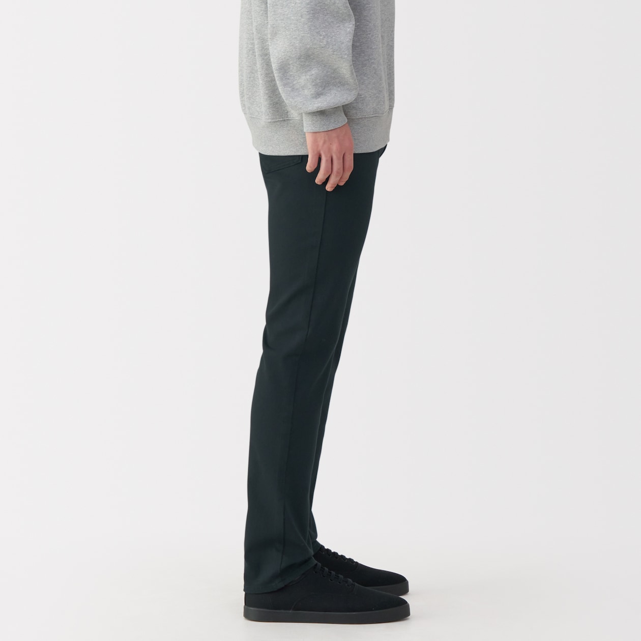 紳士　ストレッチデニムスリムパンツ　黒