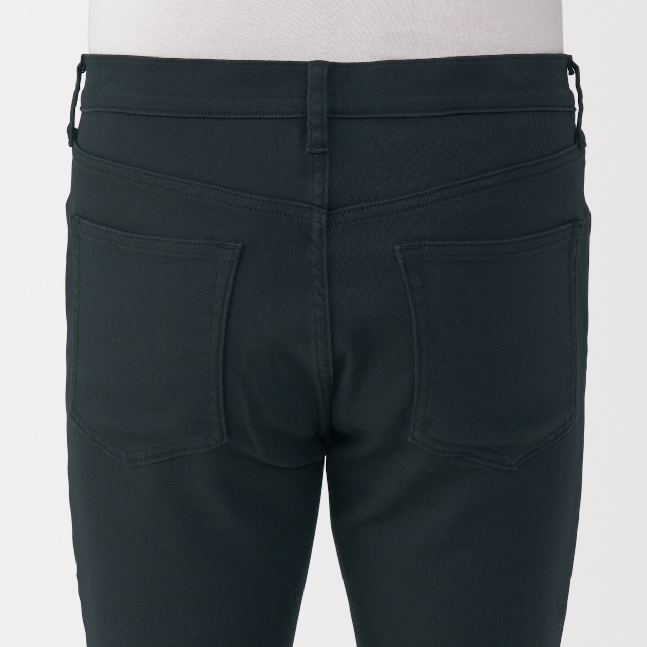 紳士　ストレッチデニムスリムパンツ　黒