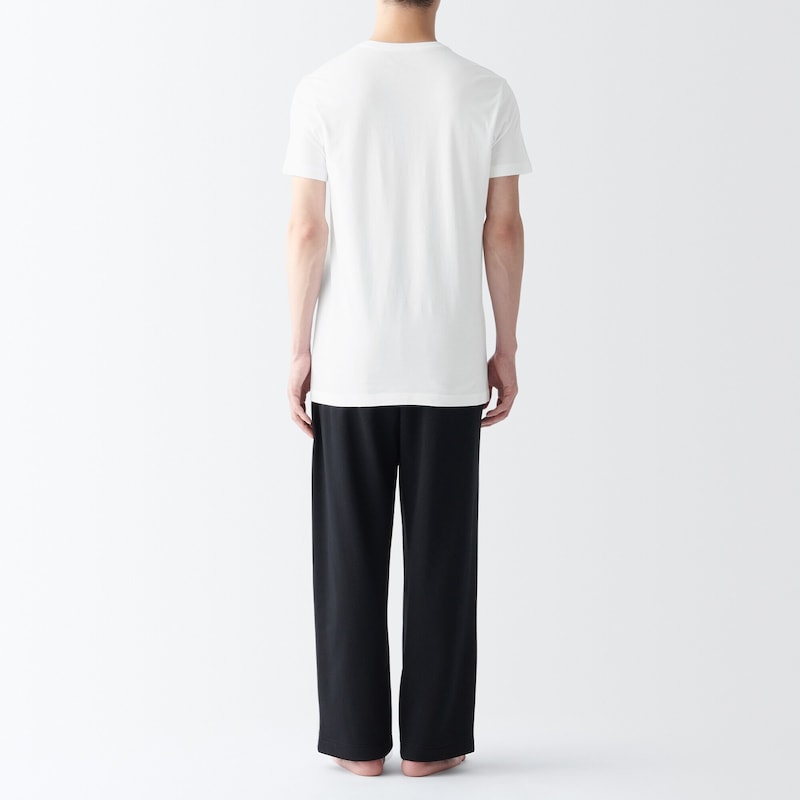 紳士　脇に縫い目のない　２枚組　Ｖネック半袖Ｔシャツ