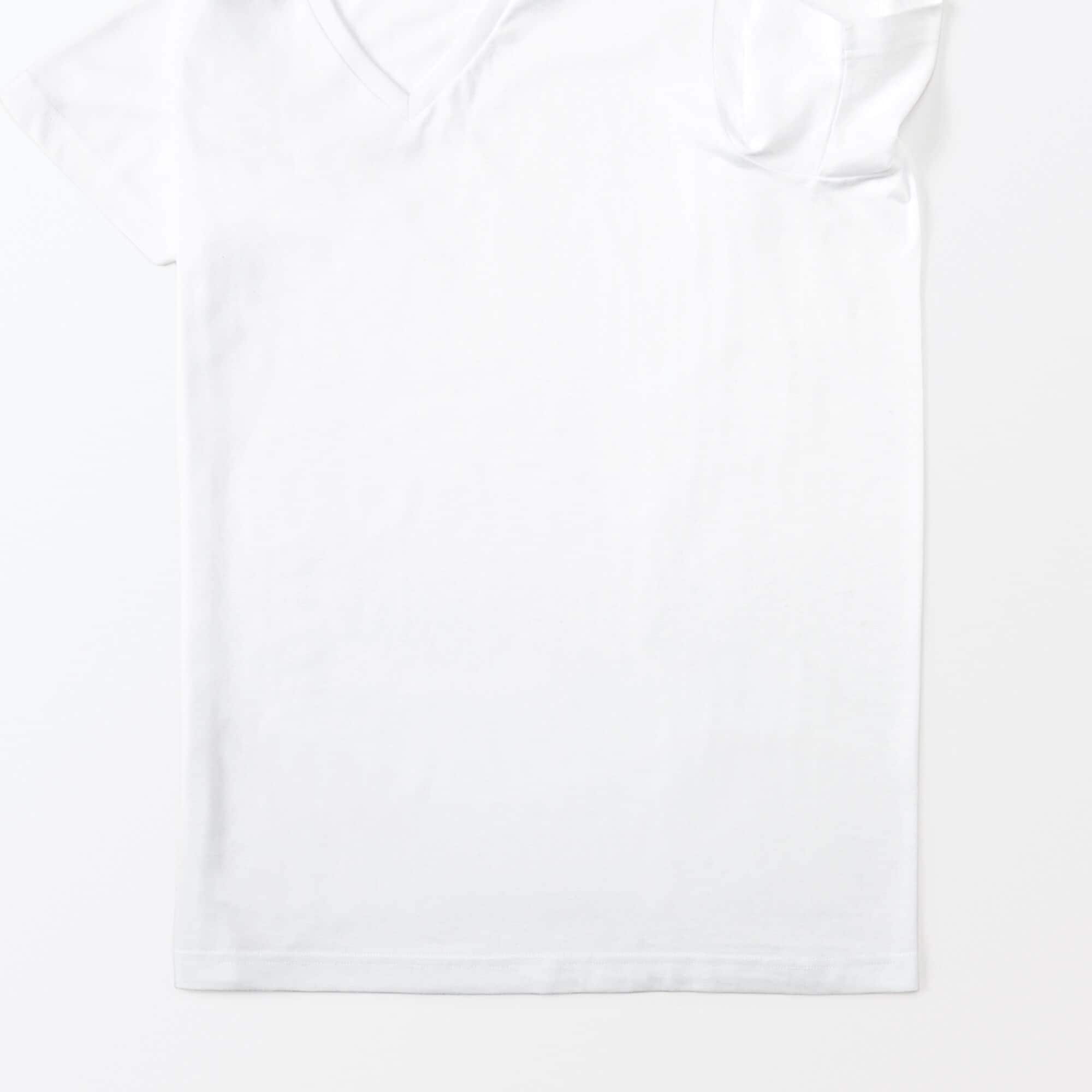 紳士　脇に縫い目のない　２枚組　Ｖネック半袖Ｔシャツ