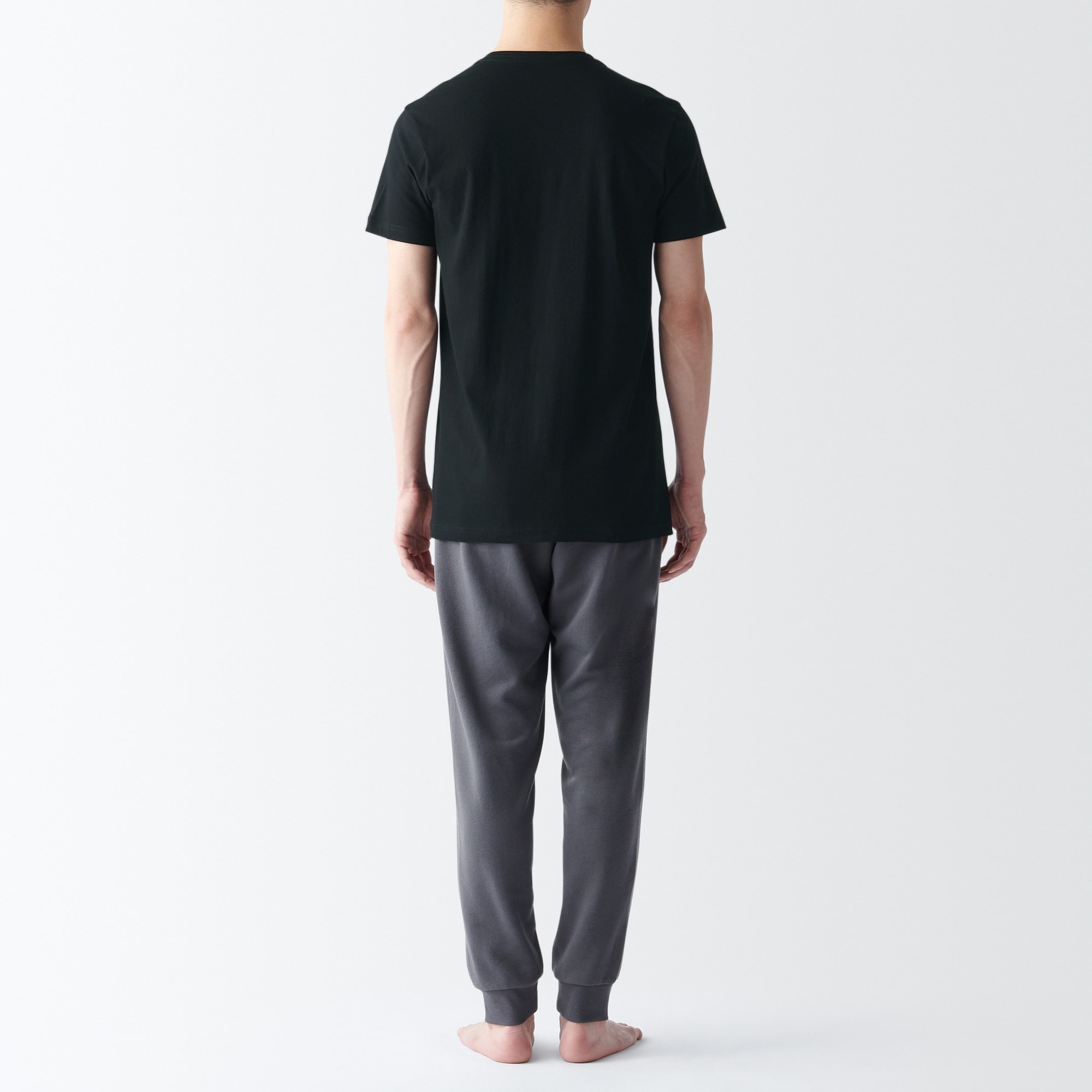 紳士　脇に縫い目のない　２枚組　Ｖネック半袖Ｔシャツ