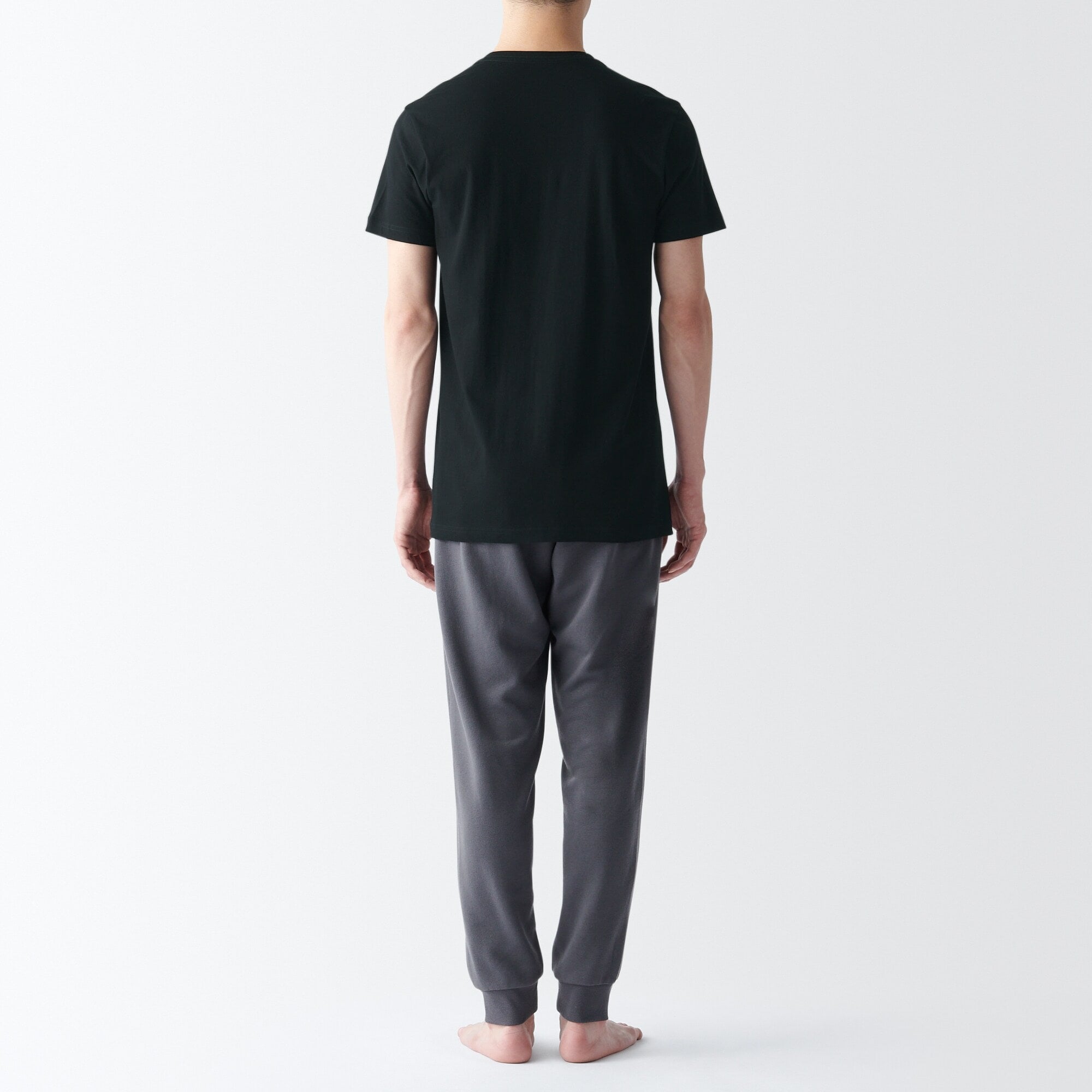 紳士　脇に縫い目のない　２枚組　Ｖネック半袖Ｔシャツ