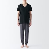 紳士　脇に縫い目のない　２枚組　Ｖネック半袖Ｔシャツ