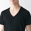 紳士　脇に縫い目のない　２枚組　Ｖネック半袖Ｔシャツ