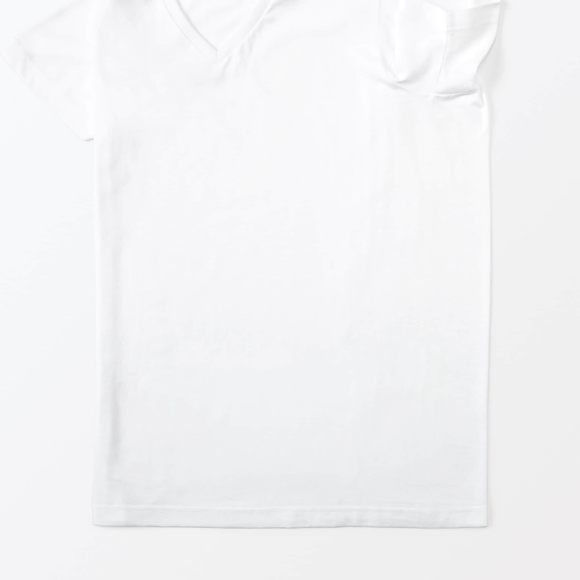 紳士　脇に縫い目のない　２枚組　Ｖネック半袖Ｔシャツ