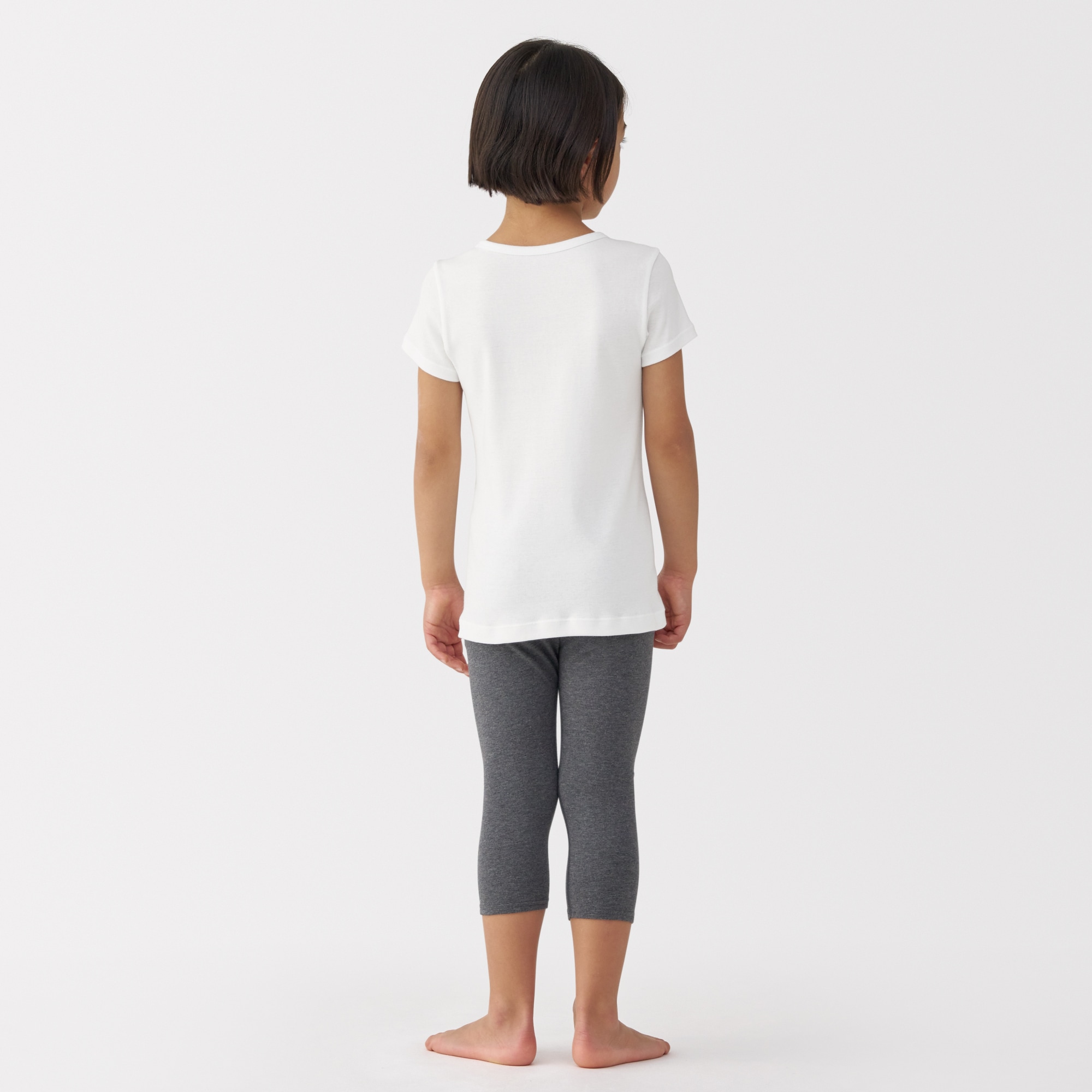 キッズ　さらっと綿クルーネックＴシャツ【インナー】