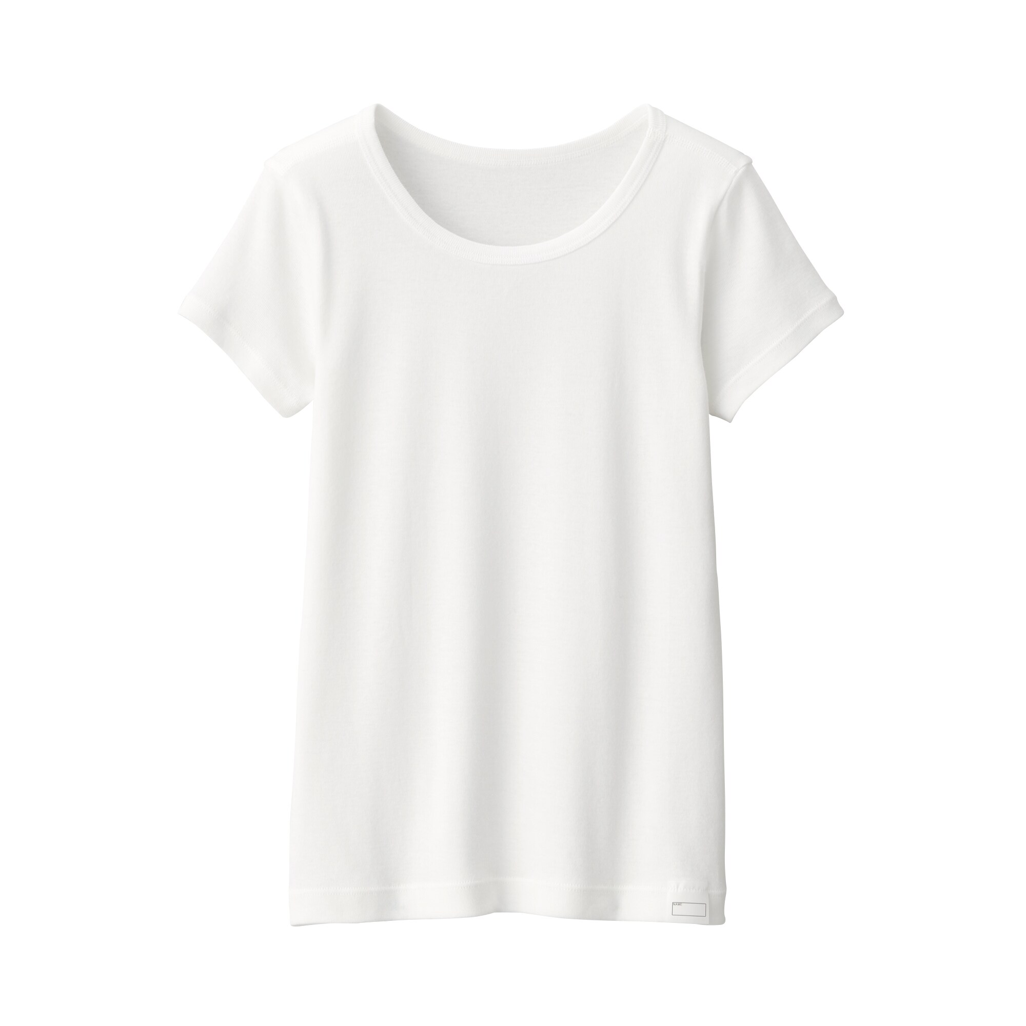 キッズ　さらっと綿クルーネックＴシャツ【インナー】