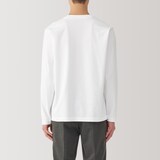 紳士　天竺編みクルーネック長袖Tシャツ