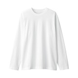 紳士　天竺編みクルーネック長袖Tシャツ