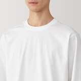 紳士　天竺編みクルーネック長袖Tシャツ