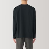 紳士　天竺編みクルーネック長袖Tシャツ