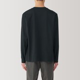 紳士　天竺編みクルーネック長袖Tシャツ