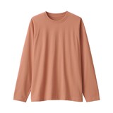 紳士　天竺編みクルーネック長袖Tシャツ