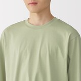 紳士　天竺編みクルーネック長袖Tシャツ