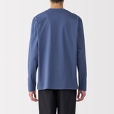紳士　天竺編みクルーネック長袖Tシャツ
