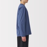紳士　天竺編みクルーネック長袖Tシャツ